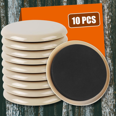 10PCS 3 1/2'' Furniture Sliders   Ideal for Hardwood Floors & Carpet Use