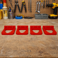 4 Pack Battery Holder Mount Compatible with Milwaukee M12 Red Organizer