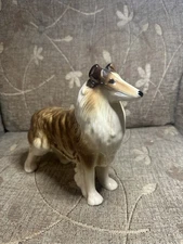 Vintage Coopercraft Rough Collie Lassie Large Dog Figurine