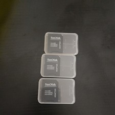 Sandisk Micro SD Card Adapter Micro SD to SD - HARD CASE - Free Ship - USA 3 pcs