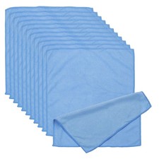 12 Pcs 11.81" x 11.81" Glasses Cleaning Cloth Microfiber Eyeglasses Cloth Blue