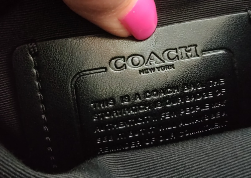 Coach Ranger Black Leather Crossbody Sling Bag Pouch 2944 Mens Unisex Small - Picture 6 of 21