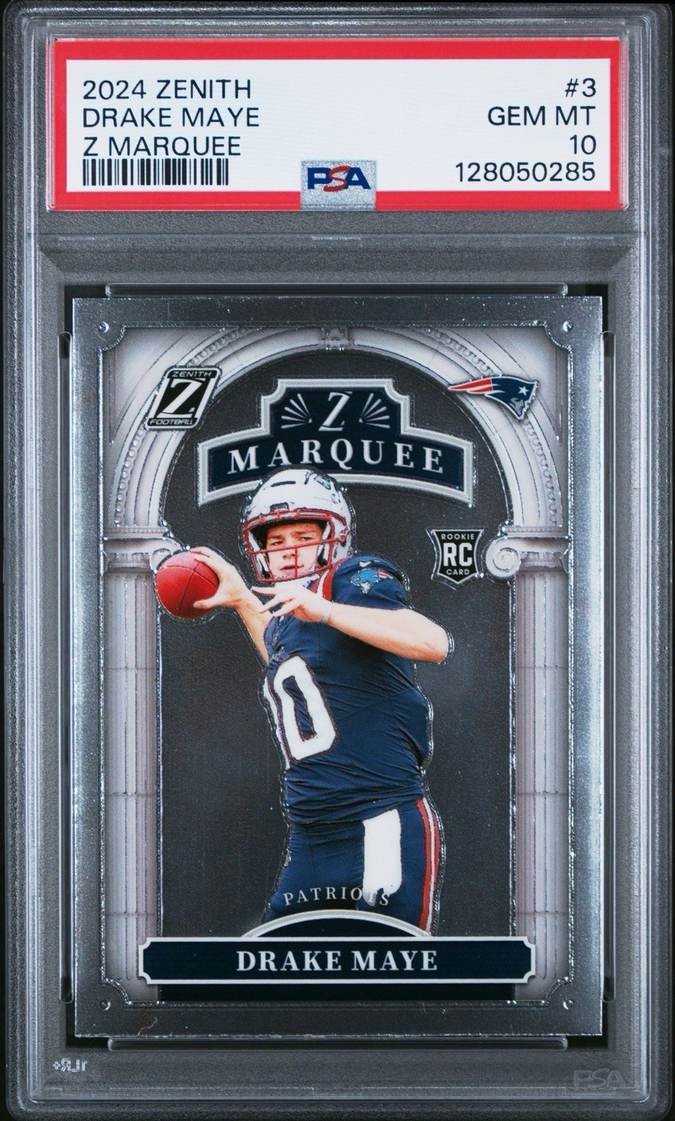 Drake Maye Panini Zenith Z Marquee #3 Base