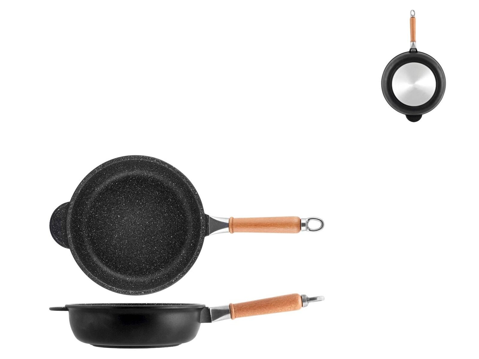 Pan H&h High Non-Stick Stone Bottom Plan Induction CMS 20