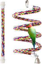 2PCS Rope Bungee Bird Toy,Bird Bungee Climbing Swing, Large and Small Sizes 43