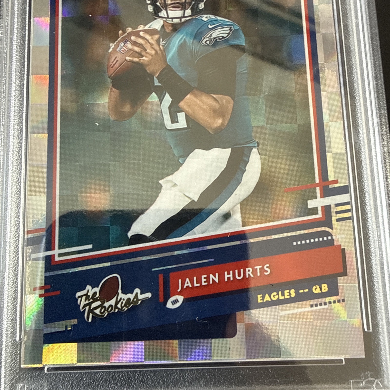 Jalen Hurts Rookie Card 2020 Panini Donruss The Rookies PSA 10 Mint #TR-JAH view 4