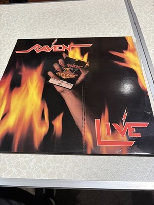 Raven   Live At The Inferno (1984 Double LP Vinyl,  Megaforce Records) Rare!
