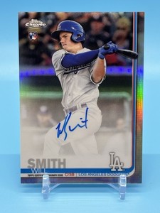 2019 Topps Chrome Refractor Auto Will Smith RC Rookie /499 Dodgers