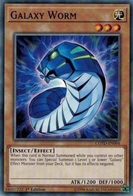 Galaxy Worm - COTD-EN094 - Common - 1st Edition - Heavily Played
