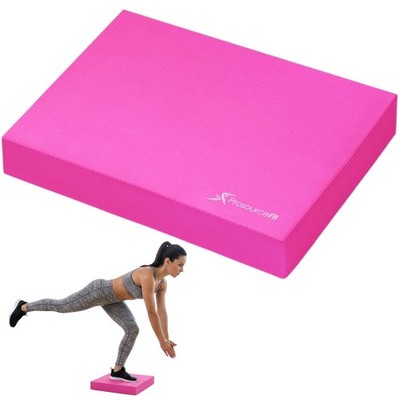 ProsourceFit Balance Pad Pink Non-Slip Foam Mat Yoga Fitness Therapy 15.5x12.75