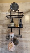 Shower Caddy Hanging Over Head Rustproof Stainless Steel No Drill Rack, New, USA
