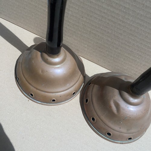 Antique / VTG 20th C Copper Washing Dolly Posser, Turned Wooden Handles X2 39cm - Picture 5 of 8