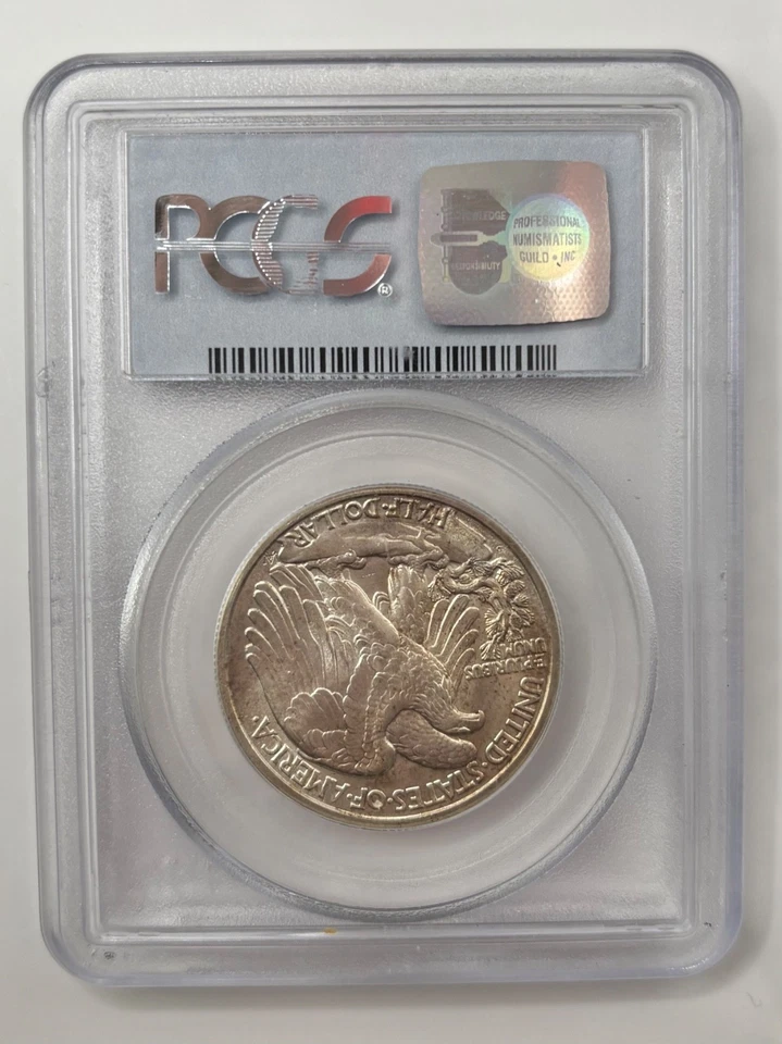 Medio dólar Walking Liberty 1929-S MS64 Foto 2 de 2