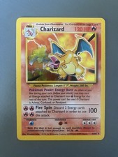 Charizard Base Set BS 4/102 MP (Moderately Played)
