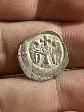 1200s Pfenning Medieval Silver Old Coin European Austria Crusaders Templat Era