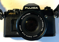 Fujica AX-3 35mm SLR Camera w/ X-Fujinon 50mm...