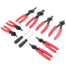 Snap Ring Pliers Set Mechanics Circlip Tool Car Internal External Pliers  11PCS