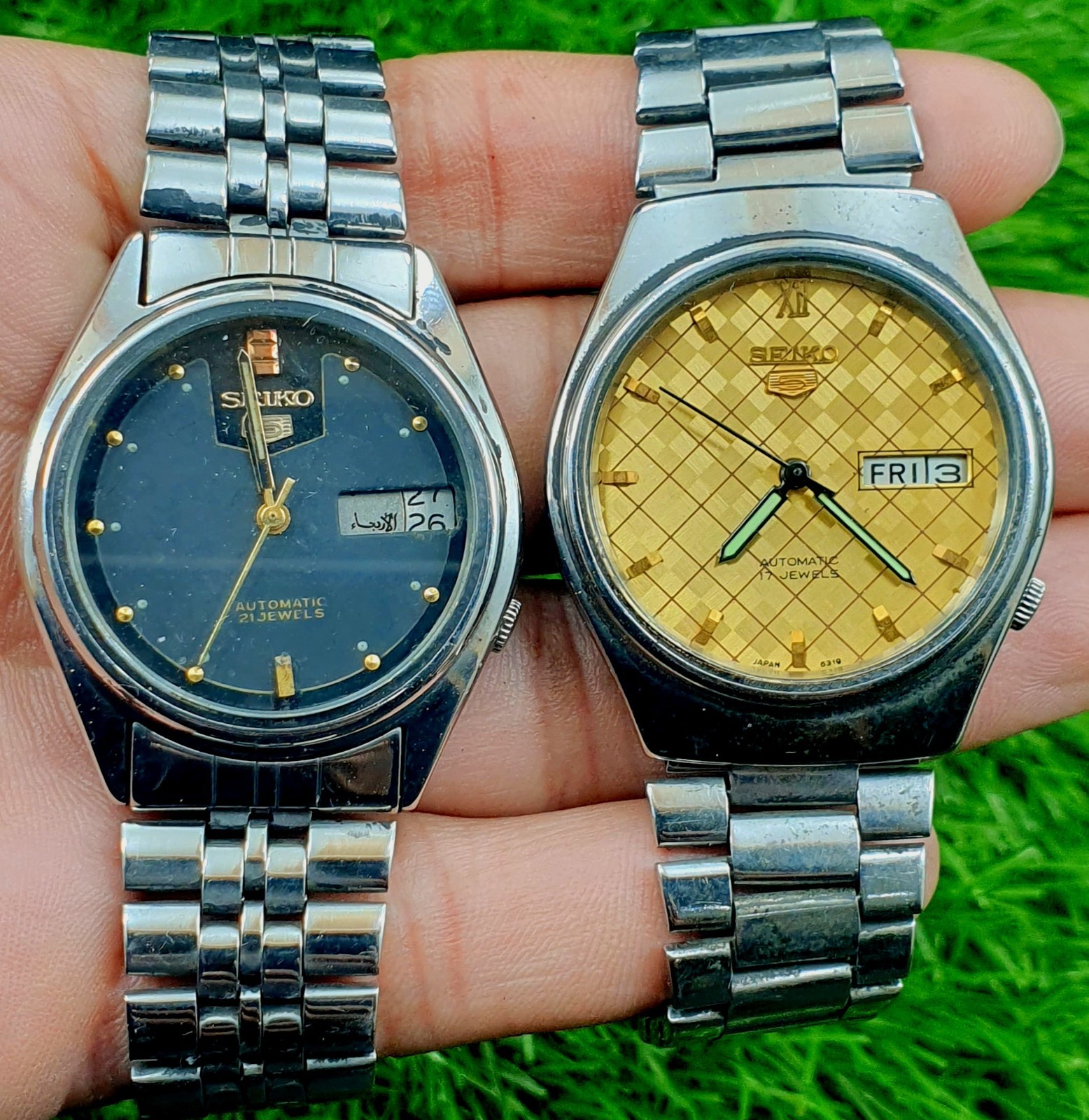Vintage Two 5 Japan Of Men Watch Made Lot Day Automatic Seiko 17/21 Jewels Date - VintageWatches.PK Vintage Two 5 Japan Of Men Watch Made Lot Day Automatic Seiko 17/21 Jewels Date - vintagewatches.pk