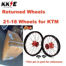 Kke 2118 Cast Wheels Rims Set For Ktm Exc Exc-f Exc-e 2003-2026 Orange