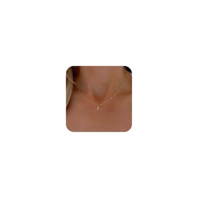 Initial Necklaces for Women, Dainty A-Z Pendant Letter Charm Necklace Perso - 17