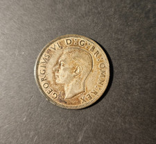1941 BRITISH HALF CROWN SILVER EF CONDITION