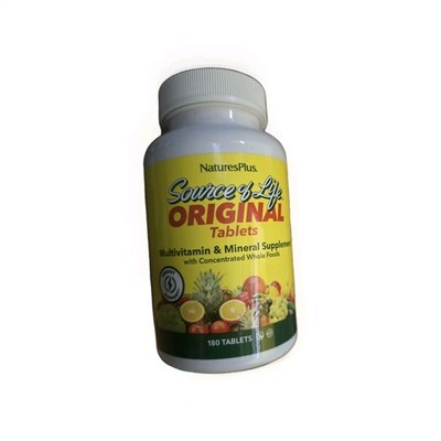 Nature's Plus Source of Life Multi-Vitamin & Mineral Supplement  180 Tablets