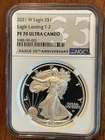 2021 W AMERICAN SILVER EAGLE TYPE 2 “EAGLE LANDING”NGC PF70 ULTRA CAMEO