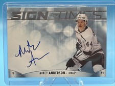 2023-24 SP Authentic Mikey Anderson Sign of the Times Auto #SOTT-MA Kings