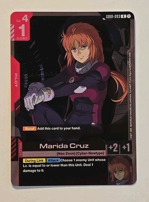 Gundam TCG Newtype Rising Marida Cruz Rare Foil