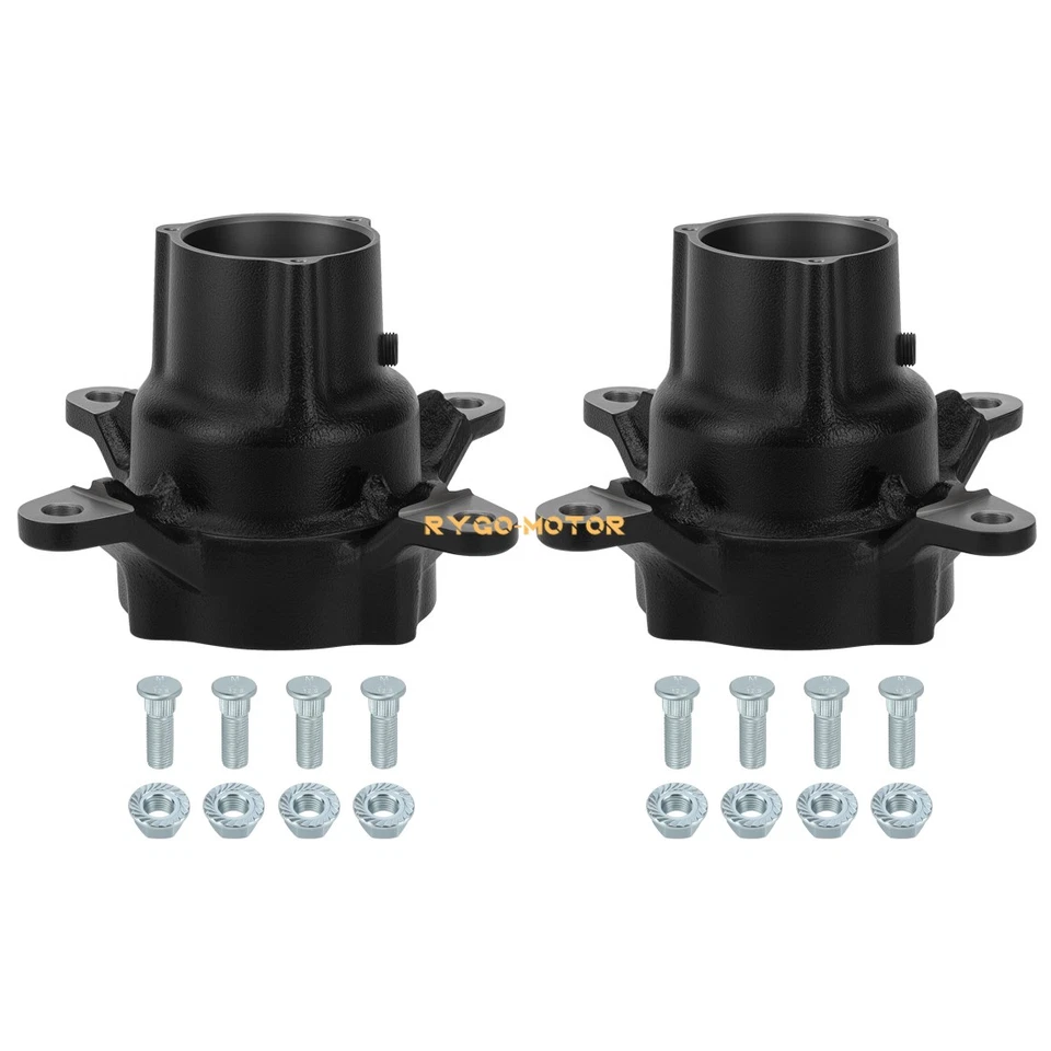 2x Front Wheel Hubs w/Studs Kit for Polaris Magnum 500 425 325 Scrambler 400 500 - Image 2 of 4