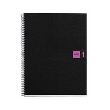 Miquelrius Single Subject Spiral Notebook, Graph/Quad Pages, Purple, 80 Sheet...