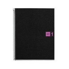 Miquelrius Single Subject Spiral Notebook, Graph/Quad Pages, Purple, 80 Sheet...