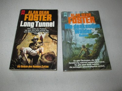 2x Heyne SF Alan Dean Foster  4657 Long Tunnel + 4729 Die denkenden Wälder