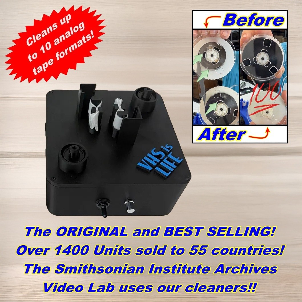 VHS Mold Cleaner Betamax Analog Tape Machine Removal System - Original and Best!