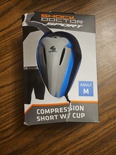 Sz M Shock Doctor Cup With Shorts Blue/grey Men Medium Damaged Box 