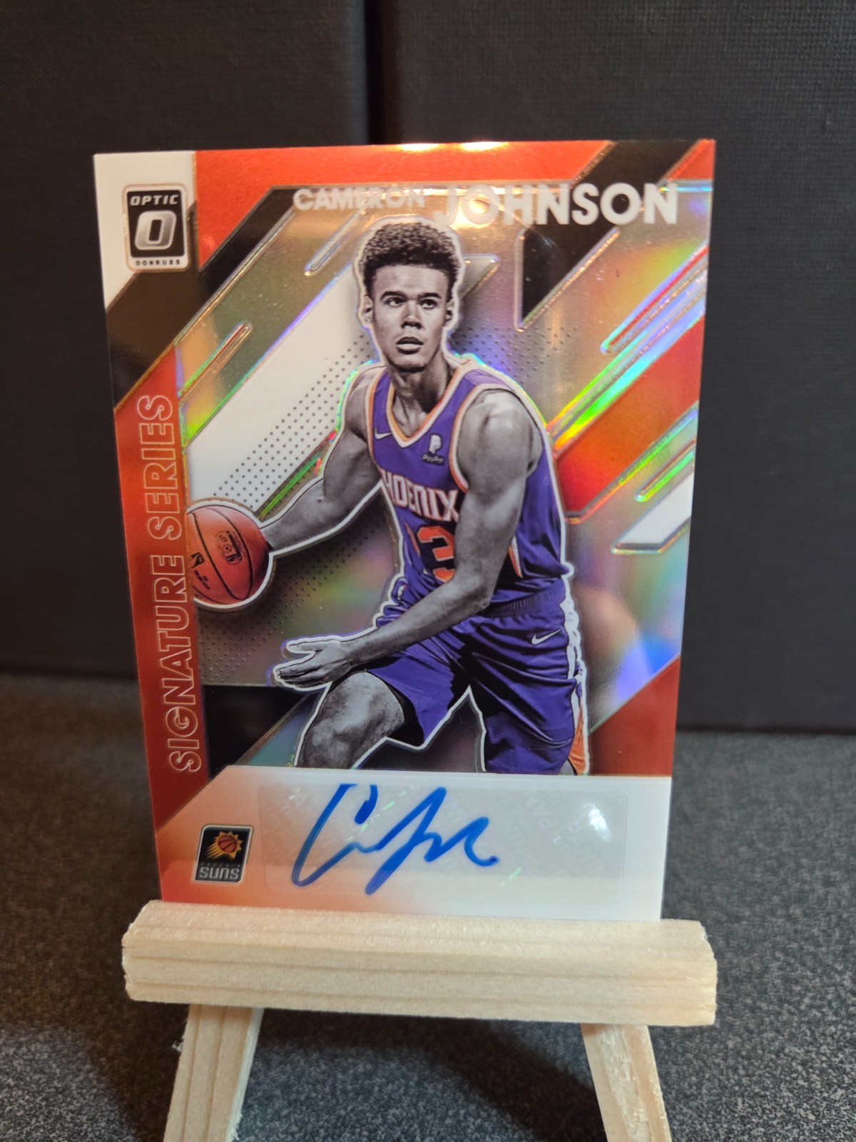 2019-20 Donruss Optic Signature Series Cameron Johnson Rookie Auto #SS-CJW
