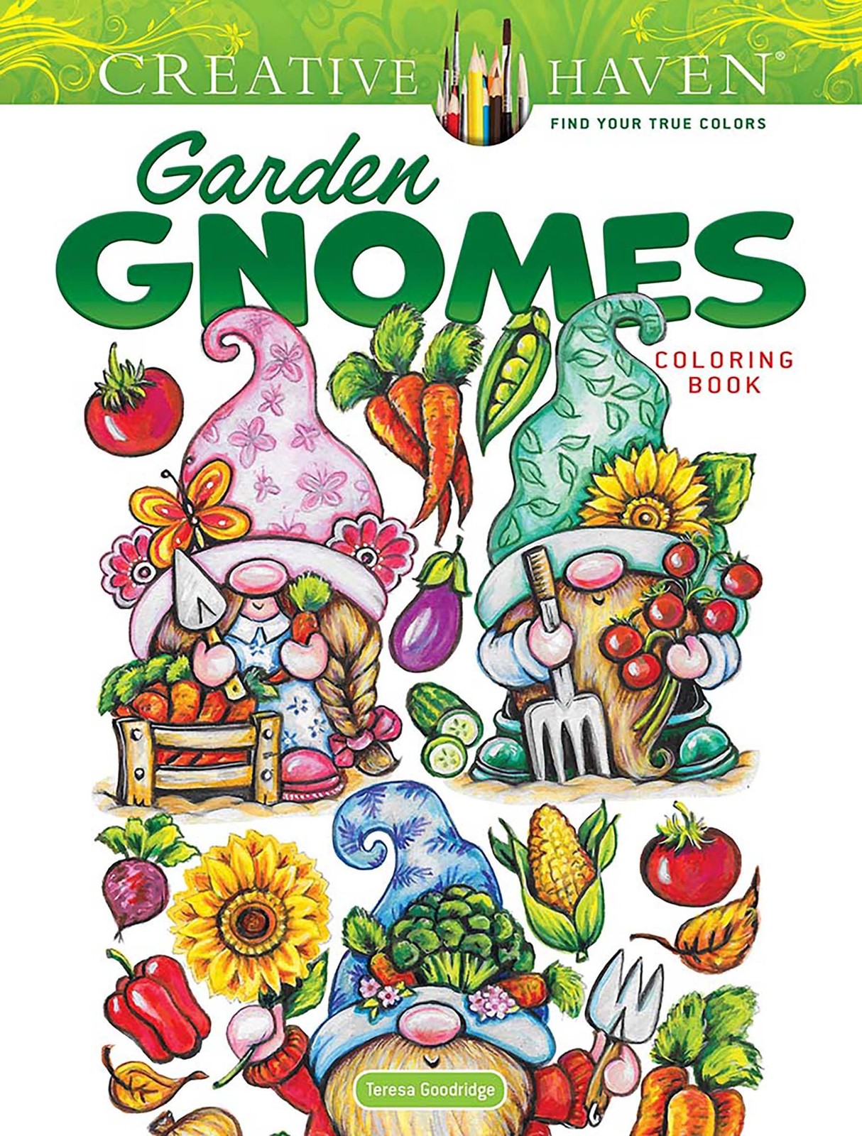 Creative Haven Garden Gnomes Coloring Book Teresa Goodridge - Image 7