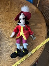 EUC Genuine Authentic Disney Store Disney Peter Pan Captain Hook Plush