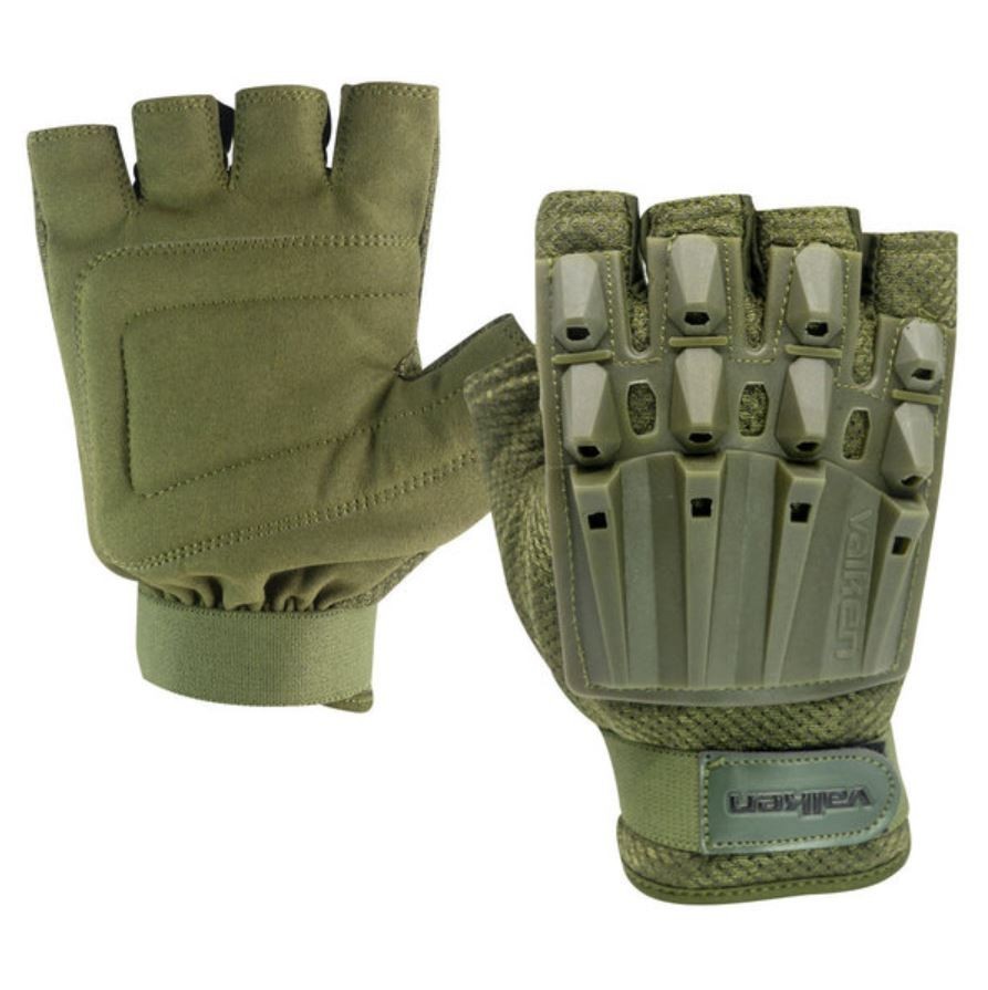 Valken Alpha Tactical Paintball Airsoft Half Finger Glove Ol