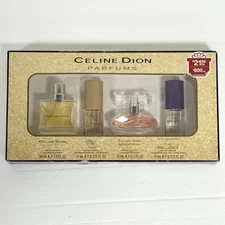 Celine Dion Perfume Gift Set Coty Sensational Pure Brilliance Signature Sprays