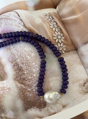 Lilou Baroque Keshi Pearl Charm Necklace