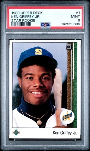 Ken Griffey Jr 1989 Upper Deck #1 Star Rookie RC - PSA 9 Mint