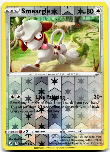 Smeargle 128/203 SWSH07: Evolving Skies POKEMON TCG Rare