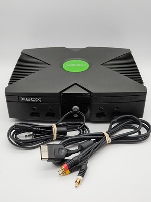 Original Xbox Console v1.6 + OEM Cables - Recapped, Serviced, Cleaned & Tested
