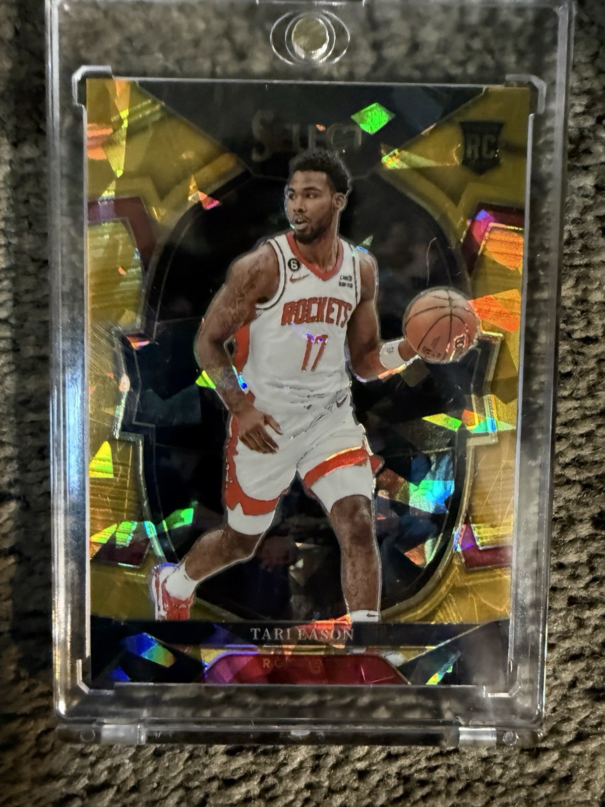 2022-23 Panini Select Concourse Tari Eason #82 Gold Cracked Ice Prizm /10 (RC)