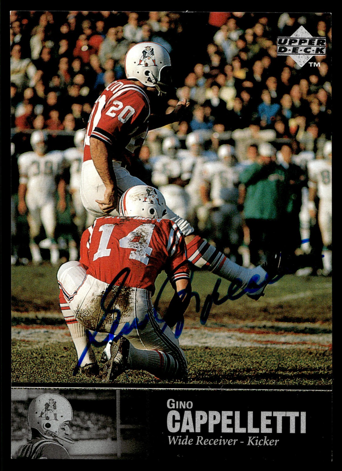 1997 Upper Deck Legends Gino Cappelletti #AL-84 Autographs AU Patriots