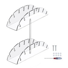 1X(Hut-Organizer f&uuml;r Baseballm&uuml;tzen, Zweischichtiger Acryl-Display-Organize8573