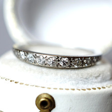 Wertvoller Art Deco Halb Memory  Ring aus Pla...