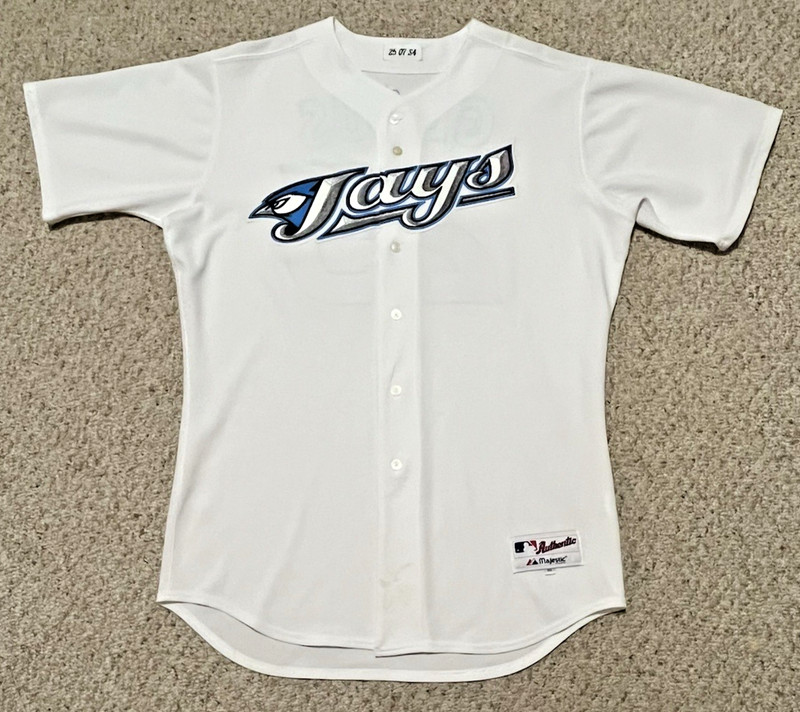 Game Used Worn 2007 Toronto Blue Jays #25 Troy Glaus Jersey