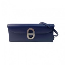 New Hermès Women's Chaine d'Ancre Maillon To-Go Crossbody Bag in Blue Indigo